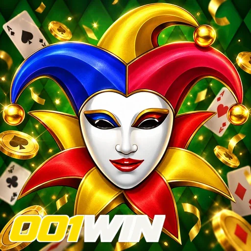 001WIN — ilustração de uma máscara de coringa colorida